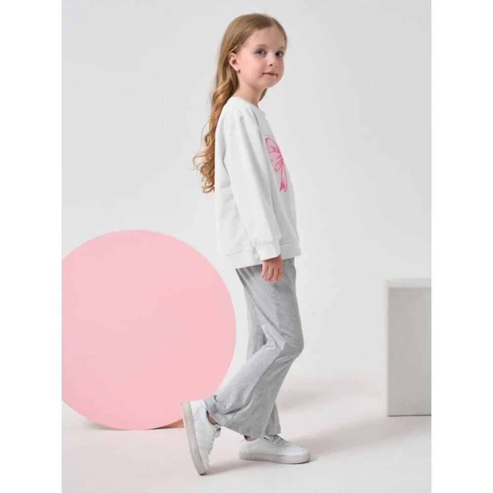 Toddler Kid Girls Clothes Butterfly Sweatshirt & Flare Leg Pants Fall Winter for